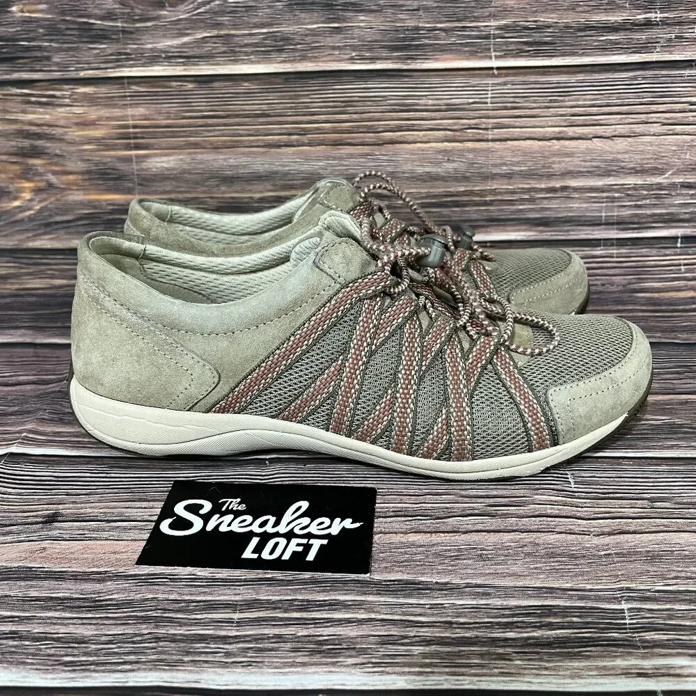 Dansko Women's Honor Beige Suede Casual Walking Shoes 40 WIDE